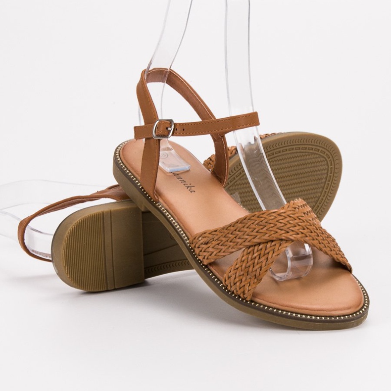 SHELOVET Sandali cammello marrone 1