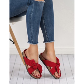 Cm Paris Pantofole in pelle scamosciata rosso 2