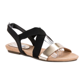 Evento Sandali slip-on con elastico nero 1
