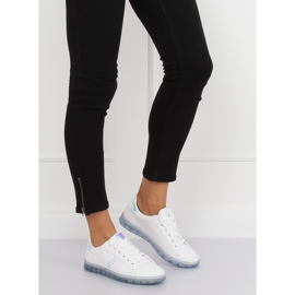 Sneakers da donna bianche e blu 2B9XX923 WHITE / BLUE bianco 2