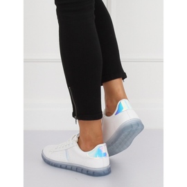 Sneakers da donna bianche e blu 2B9XX923 WHITE / BLUE bianco 1