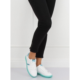 Sneakers da donna bianche e verdi 2B9XX923 WHITE / GREEN bianco verde 2