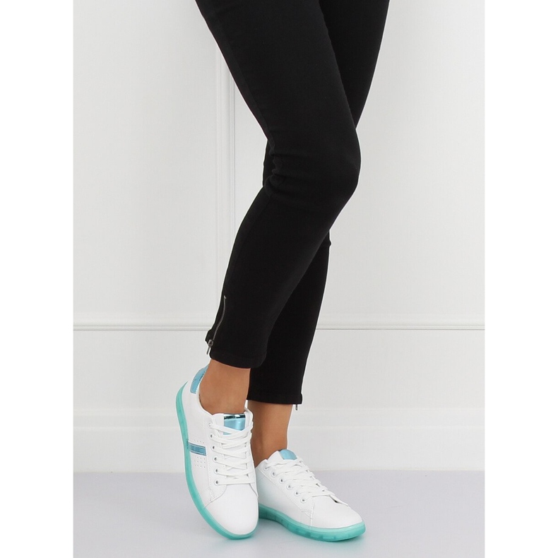 Sneakers da donna bianche e verdi 2B9XX923 WHITE / GREEN bianca verde 2