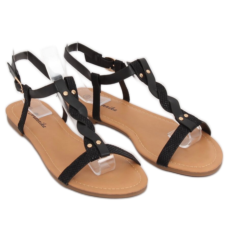 Sandali da donna neri S060071 Nero 1