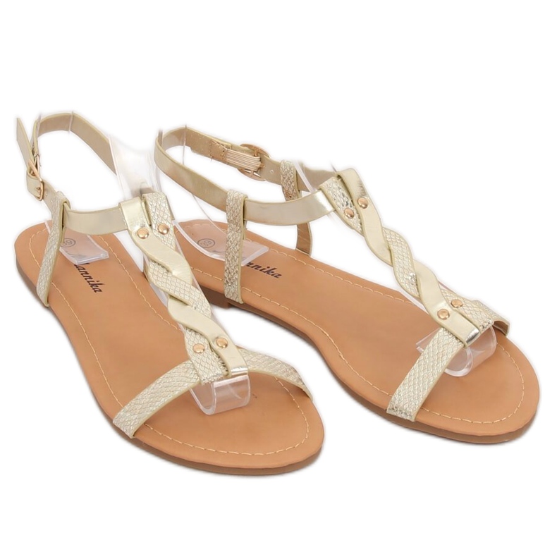 Sandali dorati da donna S060071 Oro d'oro 1