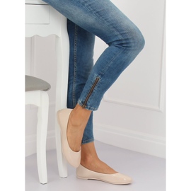Ballerine beige da donna JX76P Beige 2