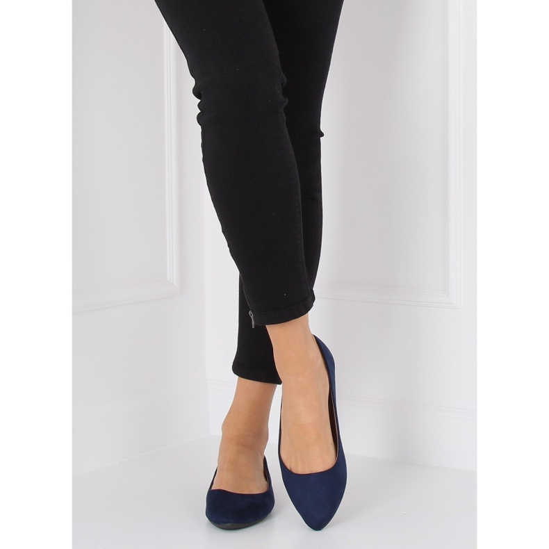 Ballerine mandorla blu navy punte WD39P Navy 2