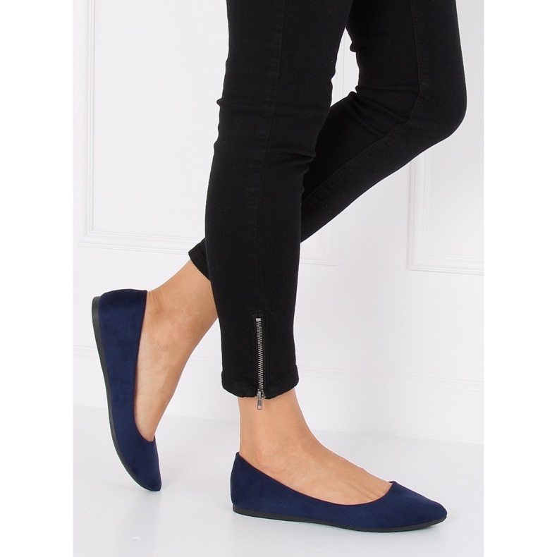 Ballerine mandorla blu navy punte WD39P Navy 1