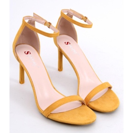 Sandali gialli su tacco alto NF-31P Yelow giallo 1