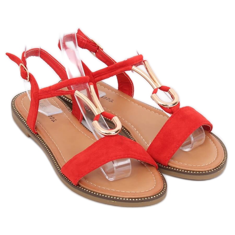 Sandali rossi da donna WL024 Red rosso 2