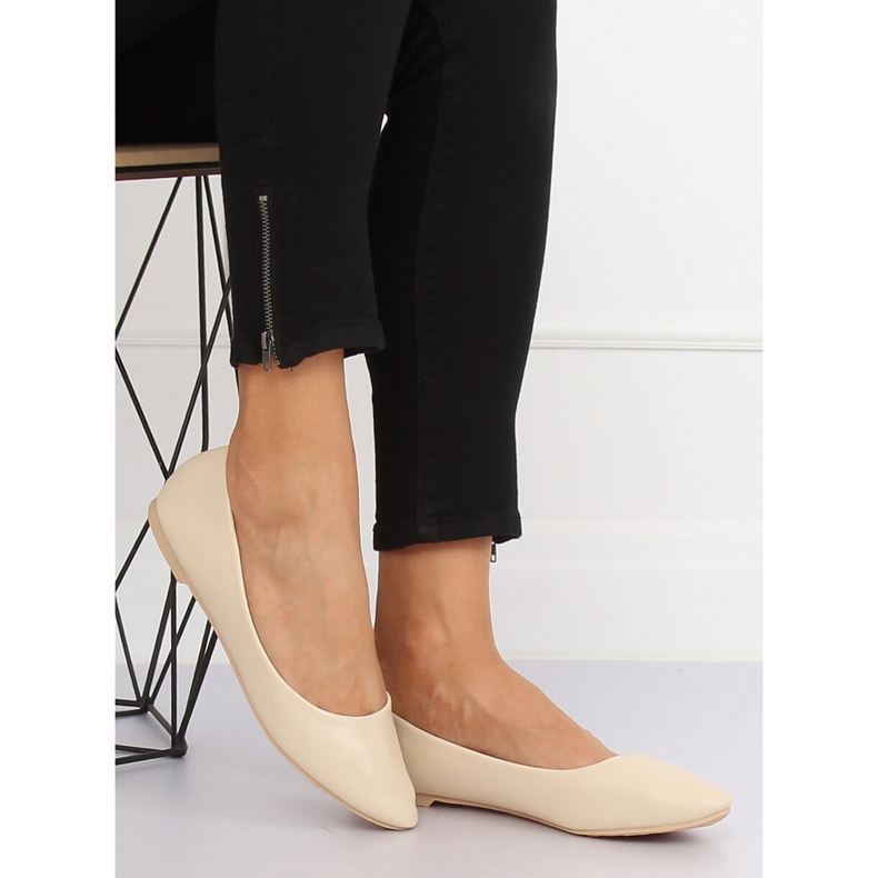 Ballerine beige da donna CC108 Beige 2
