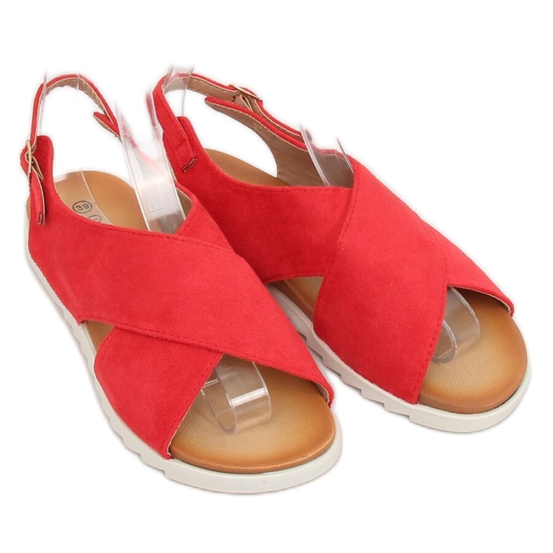 Sandali da donna rossi 9003 Red rosso 1
