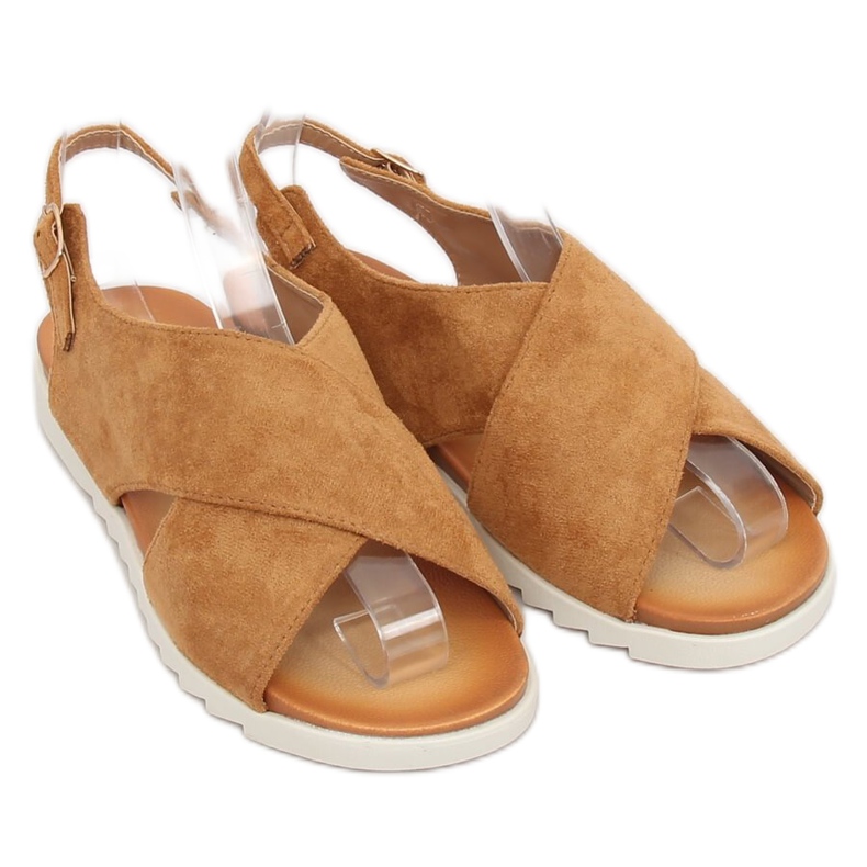 Cammello 9003 Sandali da donna color cammello marrone 1