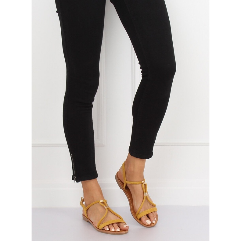 Sandali da donna gialli L520 Giallo 2