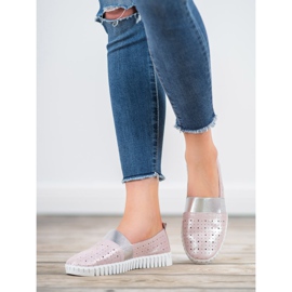 Filippo Scarpe Slip-on Con Glitter rosa 1