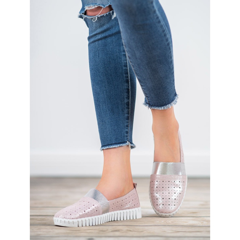 Filippo Scarpe Slip-on Con Glitter rosa 1