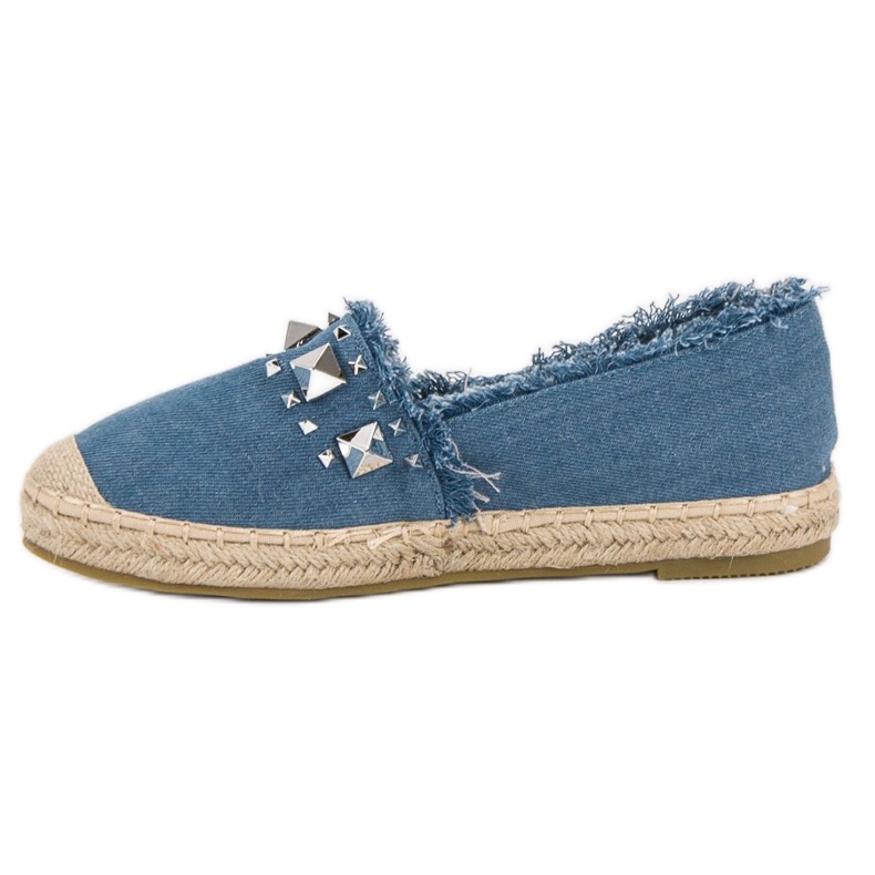 Bestelle Espadrillas Con Borchie blu 1