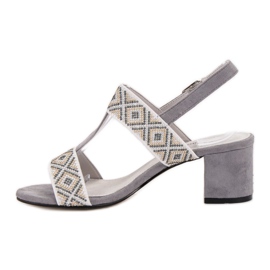 Goodin Sandali con tacco alto grigio 1