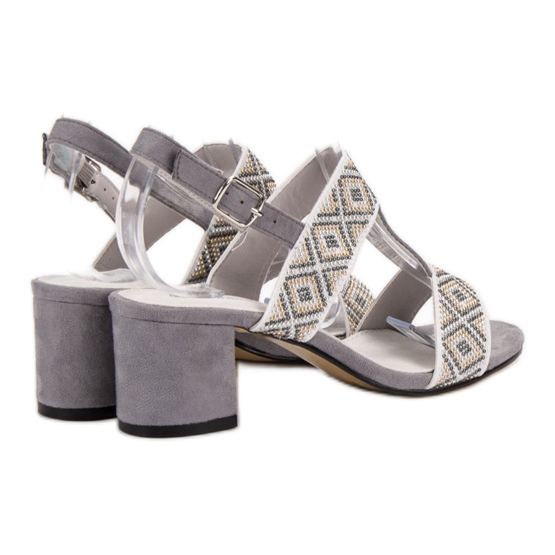 Goodin Sandali con tacco alto grigio 2