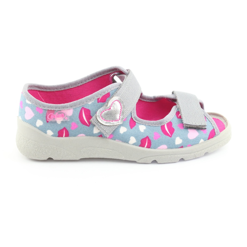 Scarpe per bambini Befado 969Y133 grigio rosa 1