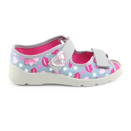Scarpe per bambini Befado 969X133 rosa grigio 1