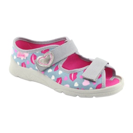 Scarpe per bambini Befado 969X133 rosa grigio 2