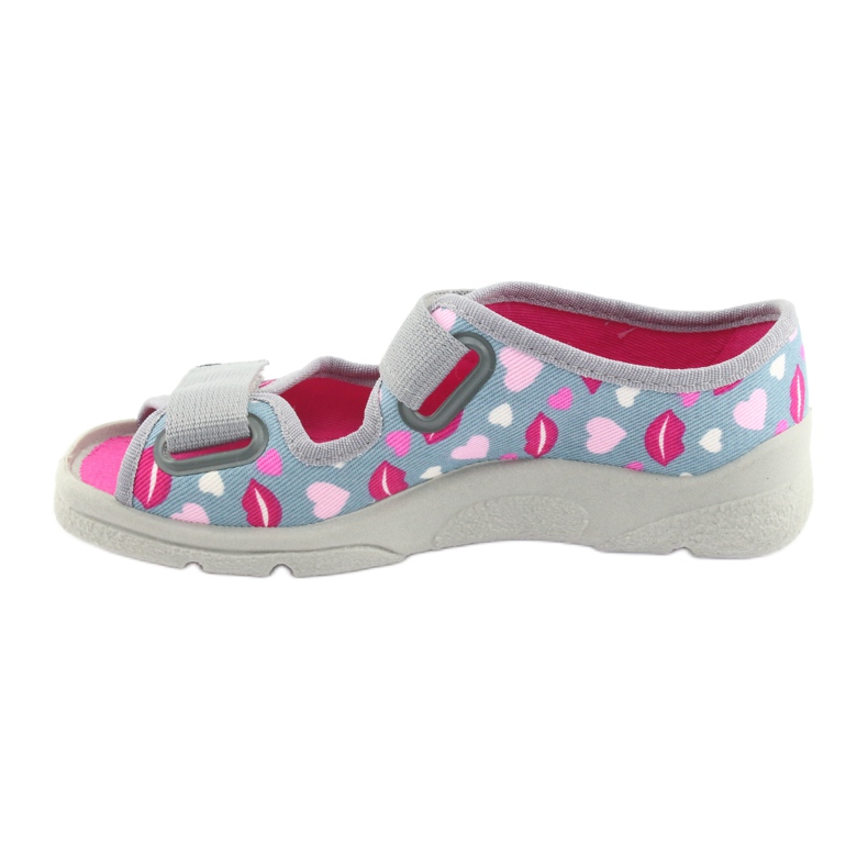 Scarpe per bambini Befado 969Y133 rosa grigio 2