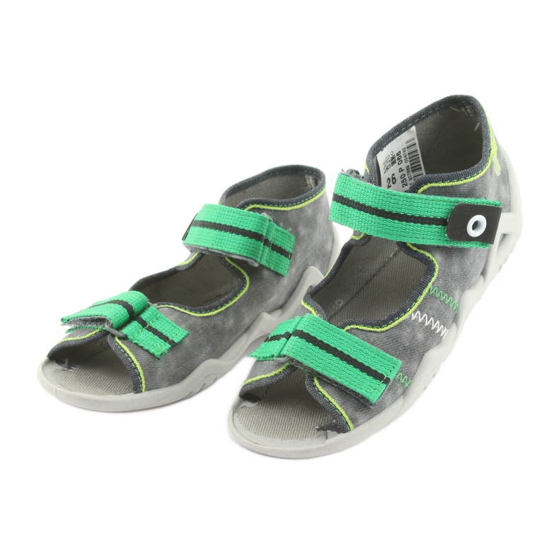 Scarpe per bambini Befado 250P066 grigio verde 3