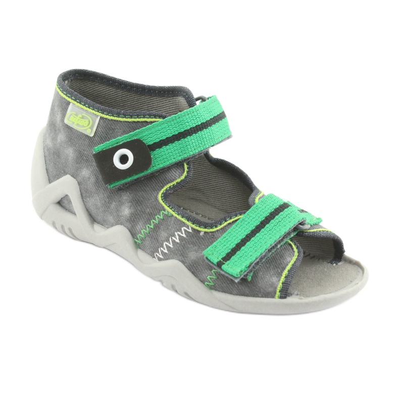 Scarpe per bambini Befado 250P066 grigio verde 1