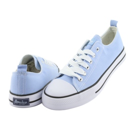 Sneakers blu American Club bianca 4