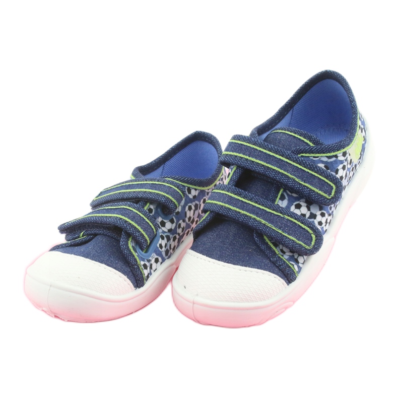 Scarpe per bambini Befado 907P103 blu navy blu verde 3