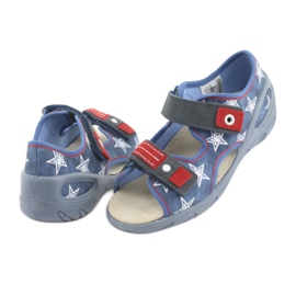 Scarpe per bambini Befado pu 065X119 bianco rosso blu 4