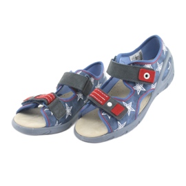 Scarpe per bambini Befado pu 065X119 bianco rosso blu 3