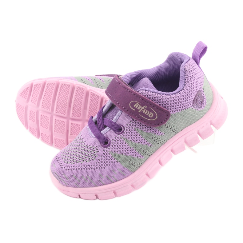 Scarpe per bambini Befado fino a 23 cm 516X024 viola rosa verde 6
