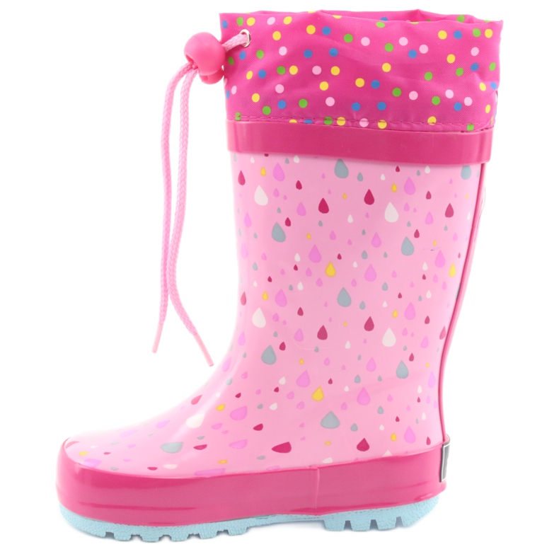American Club Stivali da pioggia bambino gattino americano blu rosa 2