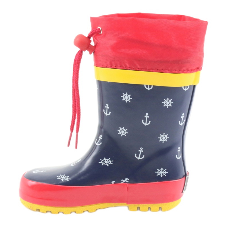 American Club Stivali da pioggia per bambini American Pirat rosso blu navy 2