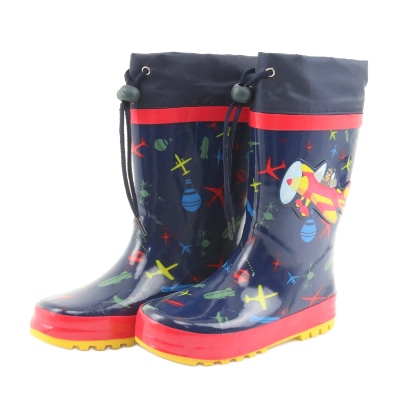 American Club Stivali da pioggia per bambini American SamoLot rosso blu navy 3