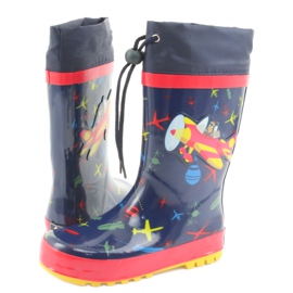 American Club Stivali da pioggia per bambini American SamoLot rosso blu navy 4
