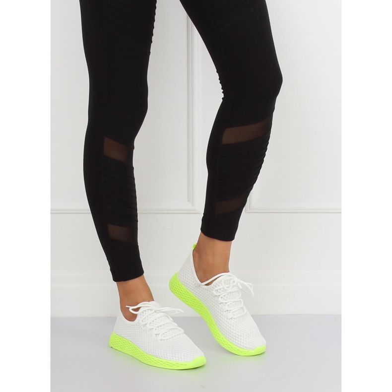 Scarpe sportive bianche e gialle NB283 Fluorescence Yellow bianco giallo 2