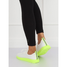 Scarpe sportive bianche e gialle NB283 Fluorescence Yellow bianco giallo 1