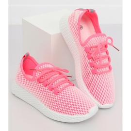 Scarpe sportive rosa NB283 Fluorescence Peach Red bianca 2