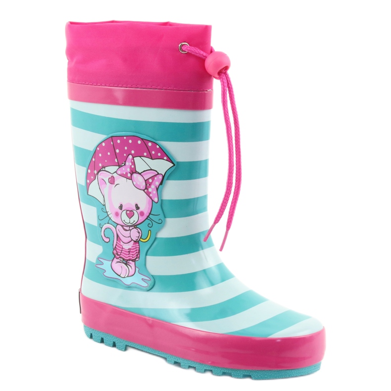 American Club Wellies americani Gattino dopo la mostra rosa verde 1
