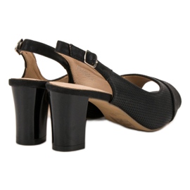 Evento Eleganti sandali neri nero 1