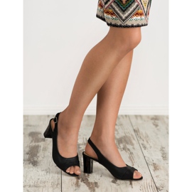 Evento Eleganti sandali neri nero 2