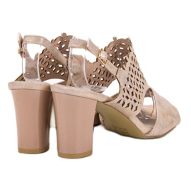 Goodin Sandali traforati rosa 1