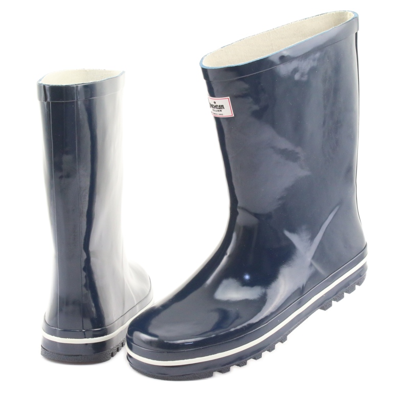 Galosce non coibentate American Club blu navy bianca 4