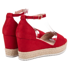 Sweet Shoes Sandali espadrillas rosso 1