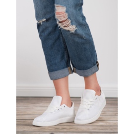 SDS Scarpe sportive in tessuto bianca 2