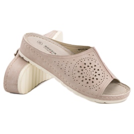 Goodin Pantofole traforate marrone 1