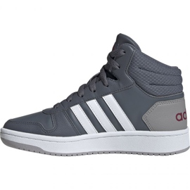 Adidas Hoops Mid 2.0 Jr EE6709 scarpe grigio 1